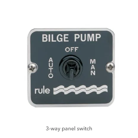 41 – RULE Bilge Pump Switch, Used For Rule ® Bilge Pumping System 12 Volt DC With Fuse Holder 3-Way Lighted Panel Swi...